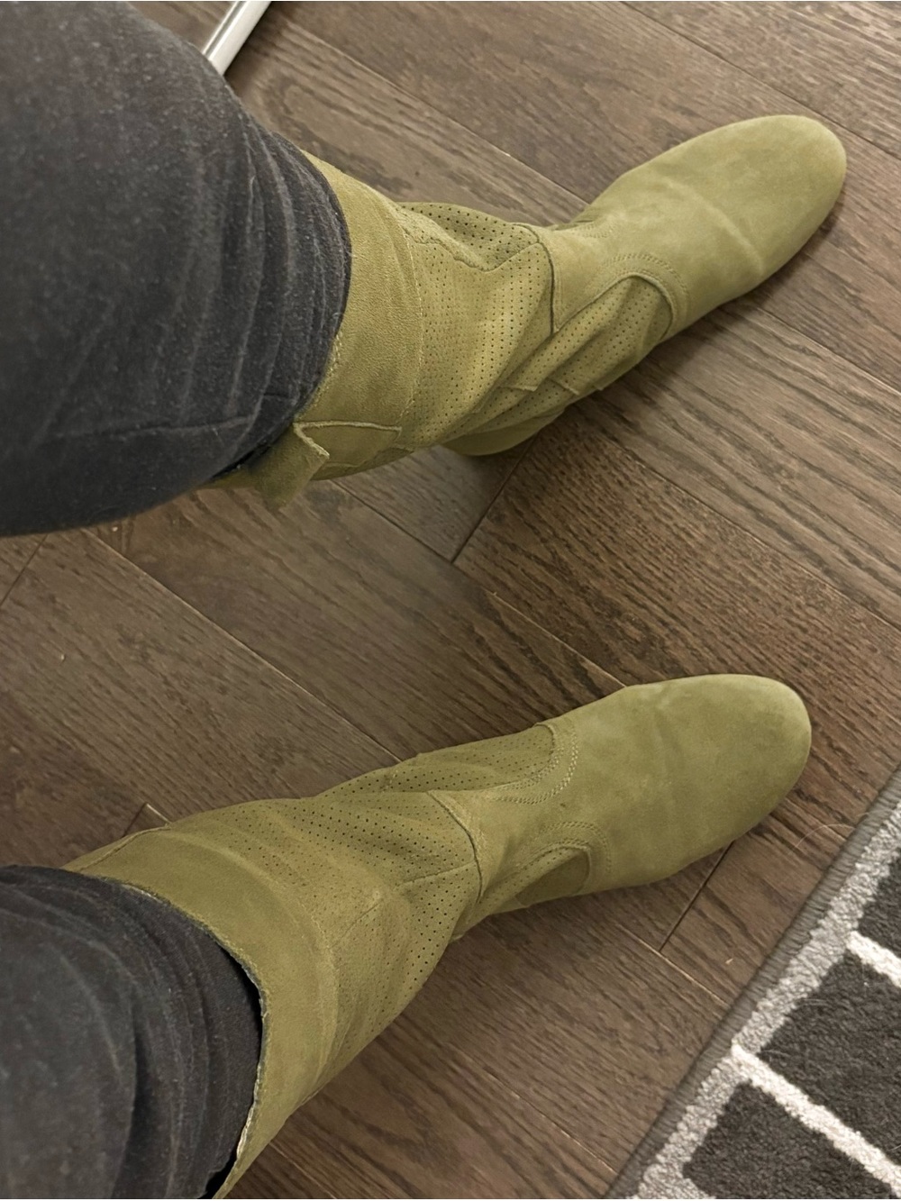 Dr. Scholl's Olive Green Suede Women's Mid-Calf Boots